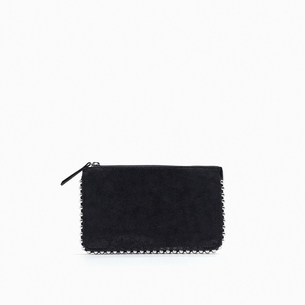 ZARA STUDDED CROSSBODY WALLET BAG